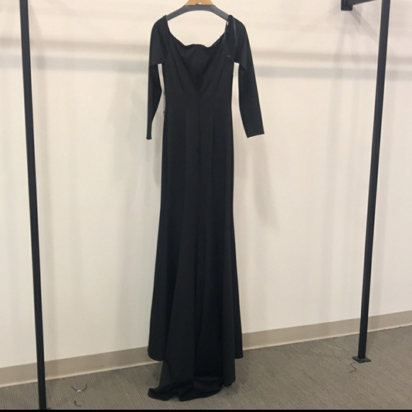 SHERRI HILL Gorgeous prom pageant dress gown Navy 14 style 54021 - Picture 4 of 9